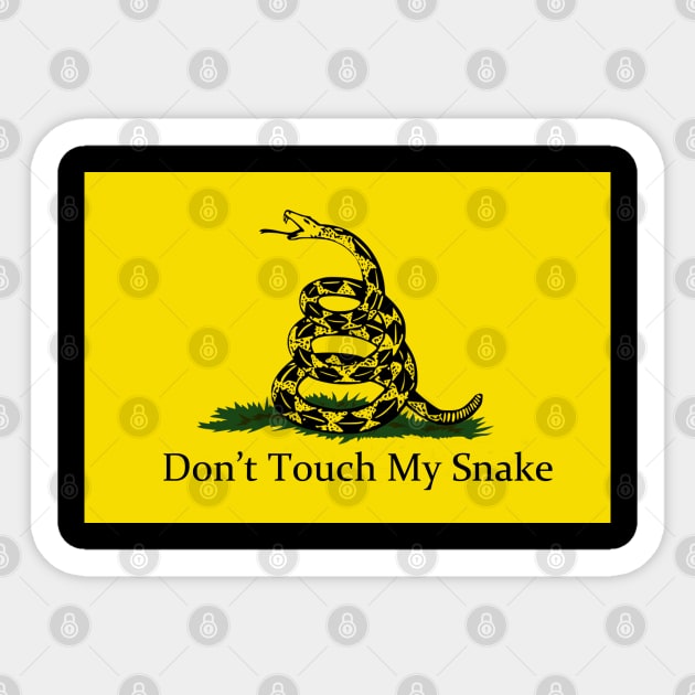 Snake Touch? No! Sticker by pizzwizzler